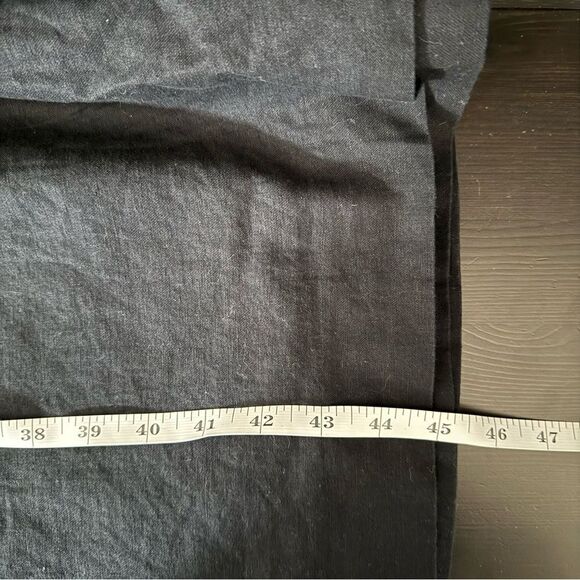 Madewell Linen Dress Minimalist Lagenlook Sz 3X Sleeveless Side Buttons V Neck - Picture 9 of 9